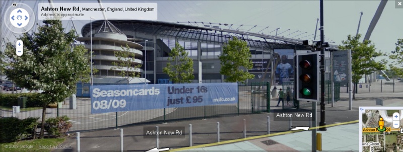 The City of Manchester Stadium - Google Maps Street View