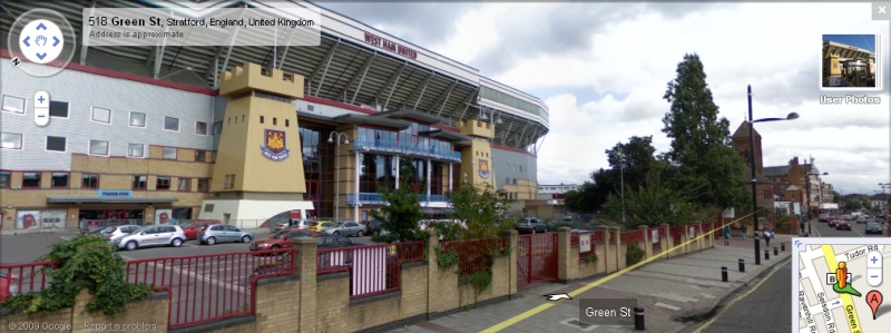 Boleyn Ground - Google Maps Street View