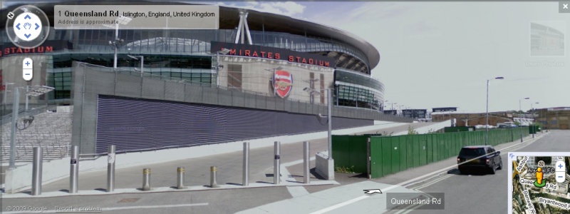 The Emirates Stadium - Google Maps Street View
