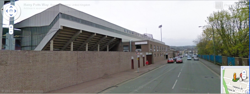 Turf Moor - Google Maps Street View